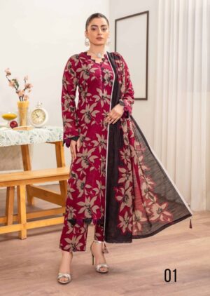 Sapphire 3Pc Bana Doriya Lawn Collection Design # 1