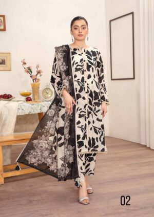 Sapphire 3Pc Bana Doriya Lawn Collection Design # 2