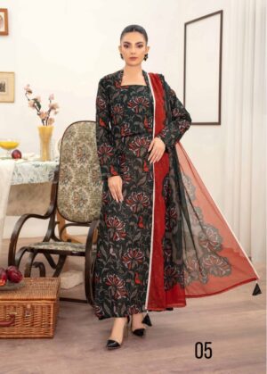 Sapphire 3Pc Bana Doriya Lawn Collection Design # 5