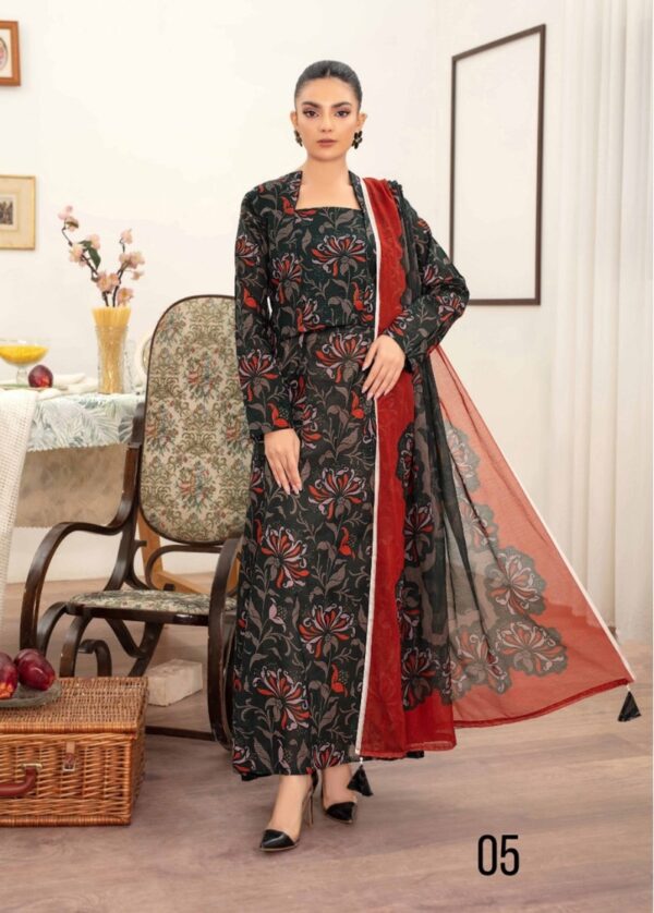 Sapphire 3Pc Bana Doriya Lawn Collection Design # 5