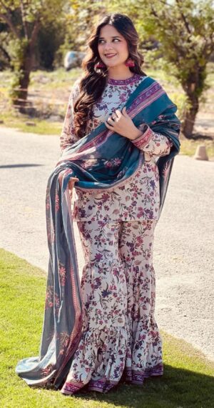 Bin Saeed 3Pc Bana Doriya Lawn Collection Design # 6