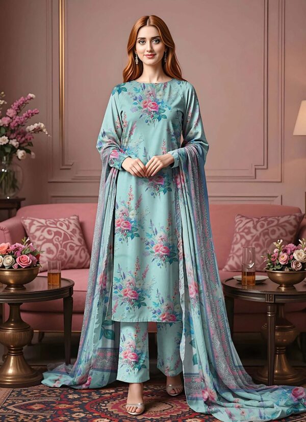 Saya 3Pc Bana Doriya Lawn Collection Design # 8