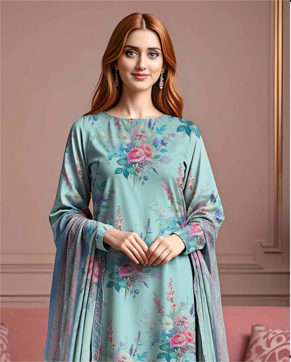 Saya 3Pc Bana Doriya Lawn Collection Design # 8 - Image 2