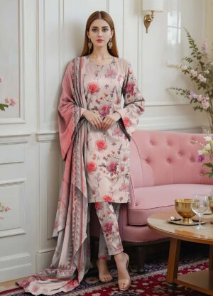 Saya 3Pc Bana Doriya Lawn Collection Design # 5