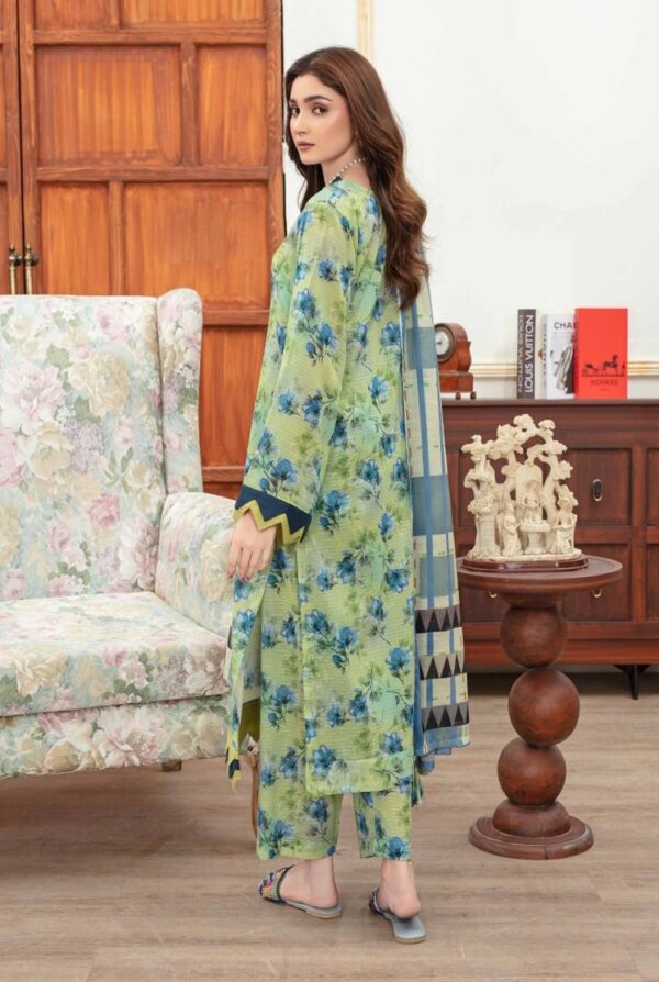 Maria B 3Pc Bana Doriya Lawn Collection Design # 4 - Image 3