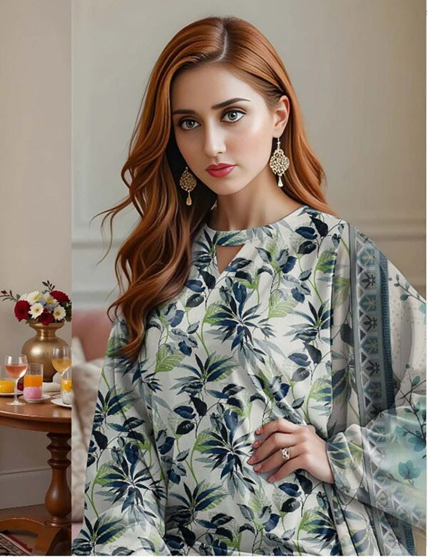 Saya 3Pc Bana Doriya Lawn Collection Design # 3 - Image 2