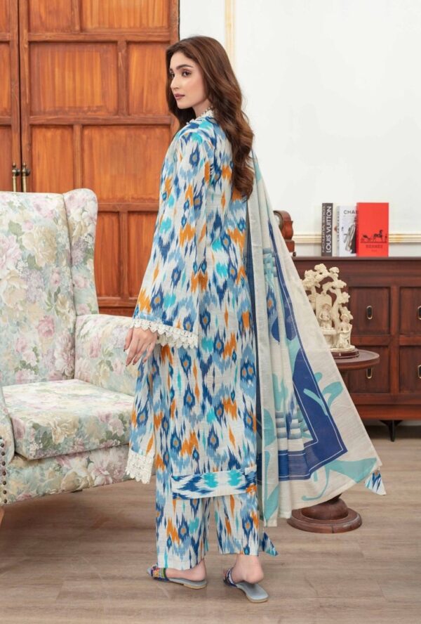Maria B 3Pc Bana Doriya Lawn Collection Design # 1 - Image 3