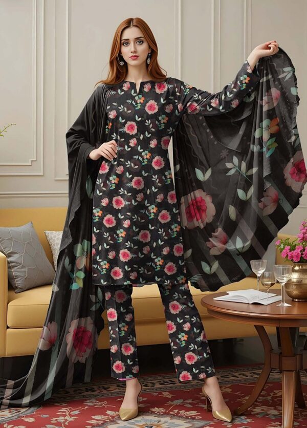 Saya 3Pc Bana Doriya Lawn Collection Design # 1